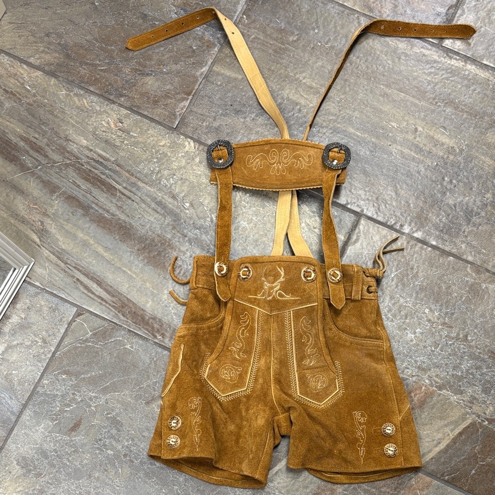 Leather Lederhosen for kids 3-6